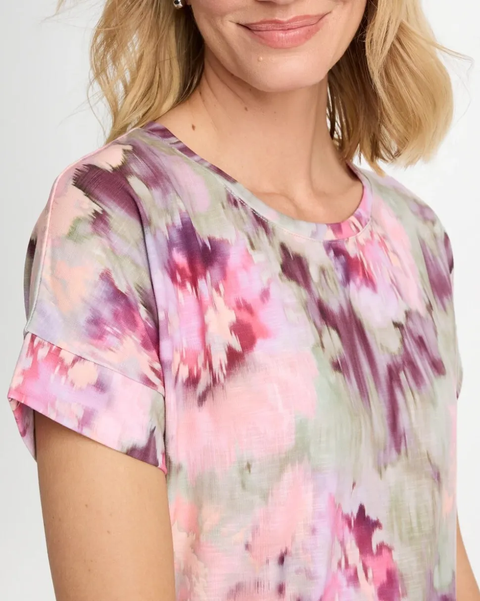 Zenergy® Blooms Drop Shoulder Tee
