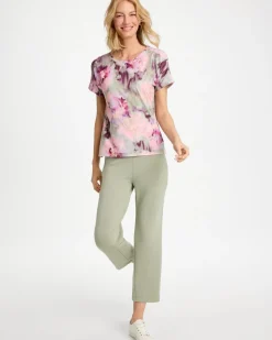 Zenergy® Blooms Drop Shoulder Tee