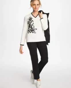 Zenergy® Double-Knit Applique Top