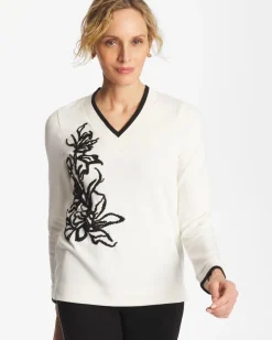 Zenergy® Double-Knit Applique Top