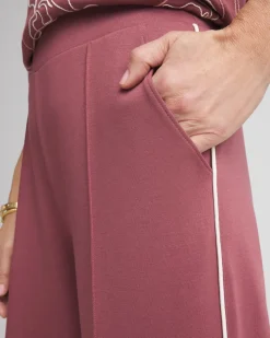 Zenergy® Double-Knit Striped Wide Leg Pants