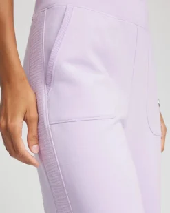 Zenergy® French Terry Gauze-Inset Cropped Pants