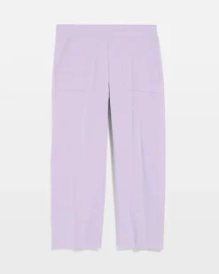 Zenergy® French Terry Gauze-Inset Cropped Pants