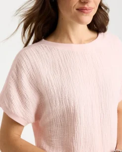 Zenergy® Gauze French Terry Mix Tee