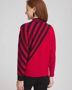 Zenergy® Luxe Cashmere Blend Striped Sweater