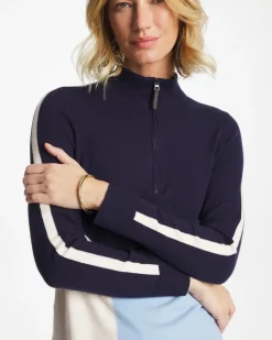 Zenergy® Luxe Colorblock Half-Zip Pullover