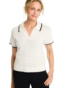 Zenergy® Luxe Pointelle Sweater