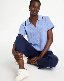 Zenergy® Luxe Pointelle Sweater