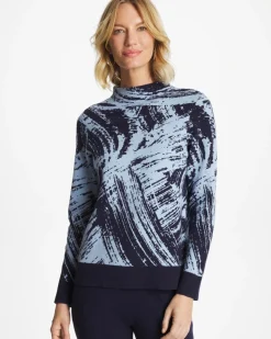 Zenergy® Luxe Sketch Funnelneck Top