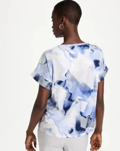 Zenergy® Placed Print Drop Shoulder Tee