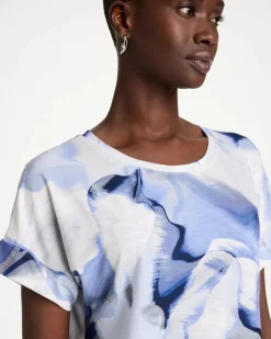 Zenergy® Placed Print Drop Shoulder Tee