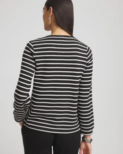 Zenergy® Scuba Striped Top