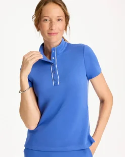 Zenergy® Soft Pique Piped Pullover