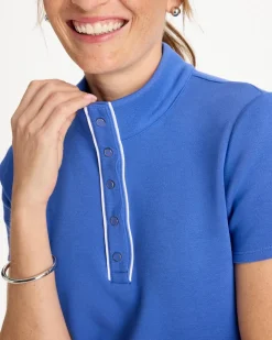 Zenergy® Soft Pique Piped Pullover