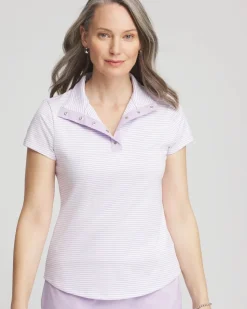Zenergy® Striped UPF Short-Sleeve Top