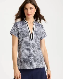 Zenergy® UPF Crochet Trim Polo