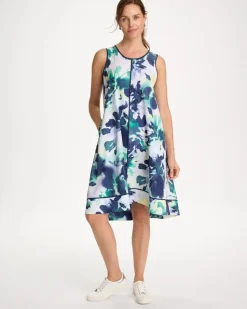 Zenergy® UPF Floral Midi Dress