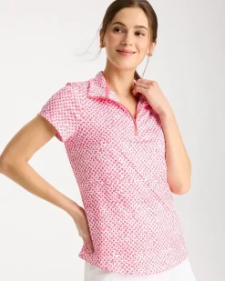 Zenergy® UPF Geo Half Zip Polo