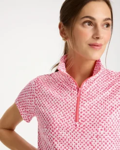 Zenergy® UPF Geo Half Zip Polo