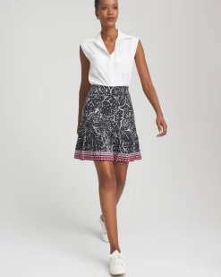 Zenergy® UPF Pleated Floral Skort