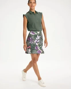Zenergy® UPF Pleated Printed Skort