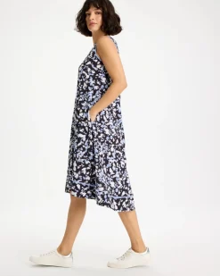 Zenergy® UPF Posh Dots Midi Dress