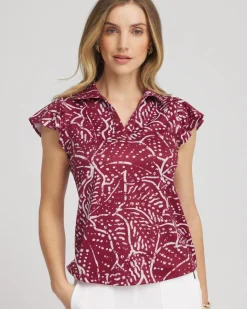 Zenergy® UPF Printed Polo Top