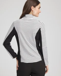 Zenergy® UPF Striped Block Half Zip