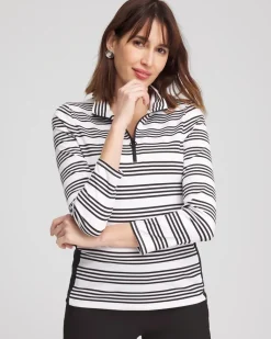 Zenergy® UPF Stripe Long Sleeve Top
