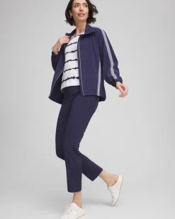 Zenergy® Zip-Front Striped Neema Jacket