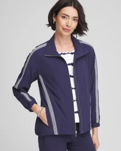 Zenergy® Zip-Front Striped Neema Jacket